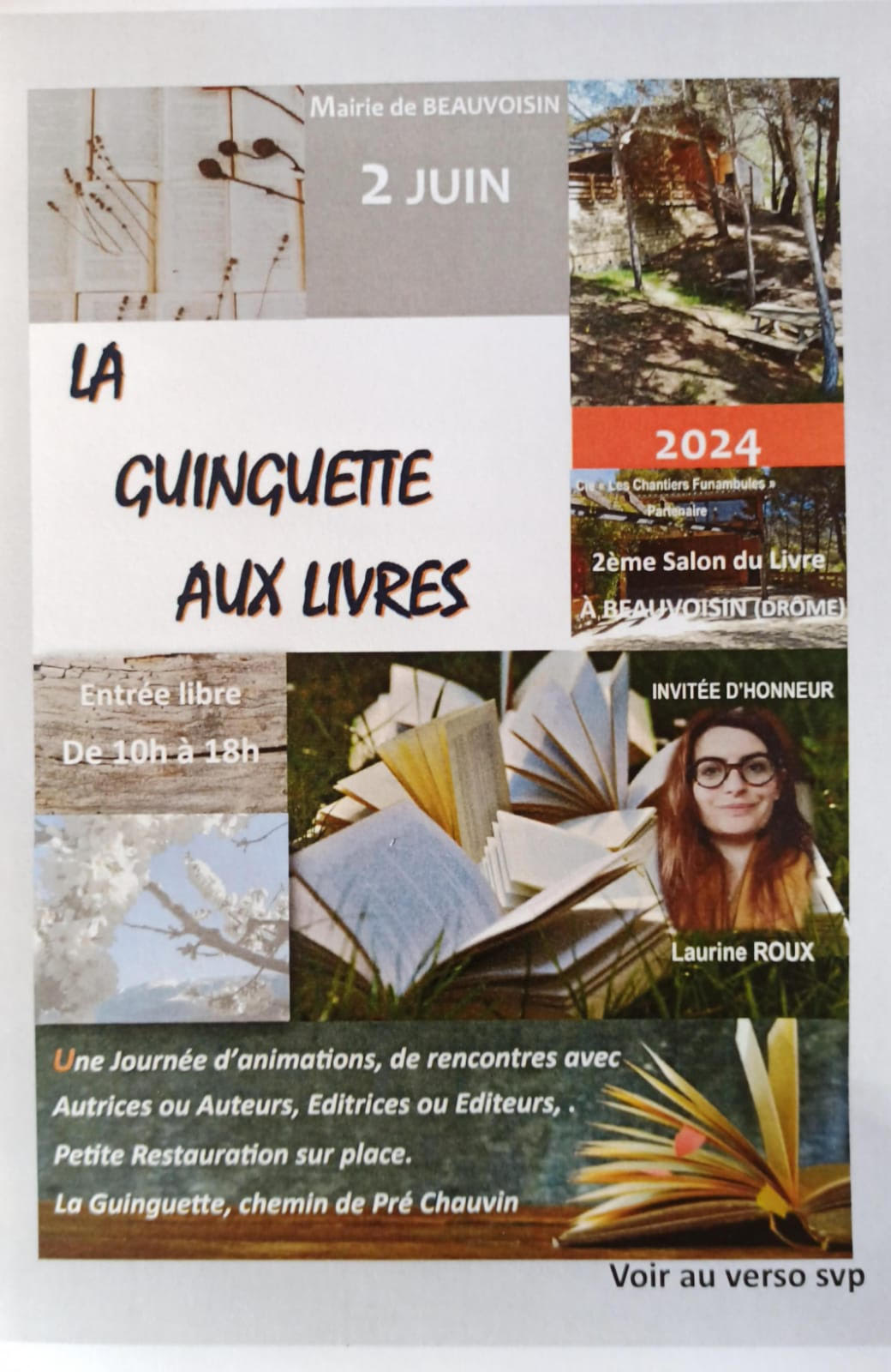 De la Guinguette aux livres de Beauvoisin au salon « Lire au temps des cerises » de Flassan